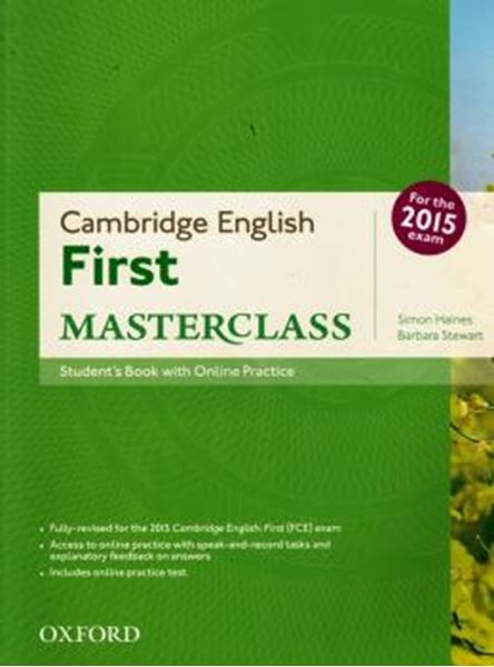 Picture of CAMBRIDGE ENGLISH FIRST MASTERCLASS STUDENT´S BOOK AND ONLINE SKILLS PRACTICE PACK