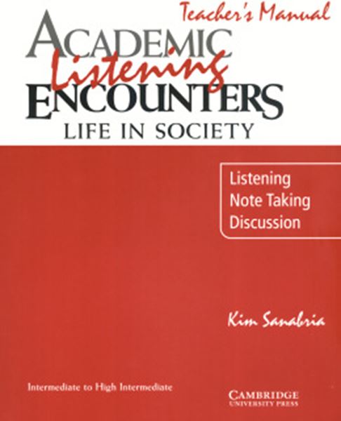 Picture of ACADEMIC LISTENING ENCOUNTERS LIFE IN SOCIETY  TEACHER´S BOOK 