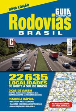 Imagem de GUIA CARTOPLAM - MAPA RODOVIAS BRASIL - CAPA PVC