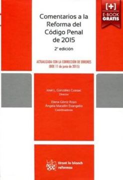 Imagem de COMENTARIOS A LA REFORMA DEL CODIGO PENAL DE 2015