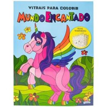 Imagem de VITRAIS PARA COLORIR - MUNDO ENCANTADO