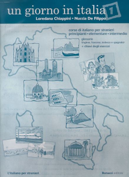 Picture of UN GIORNO IN ITALIA 1 (LIVELLO A1-B2) - GLOSSARIO 1 + CHIAVI 1